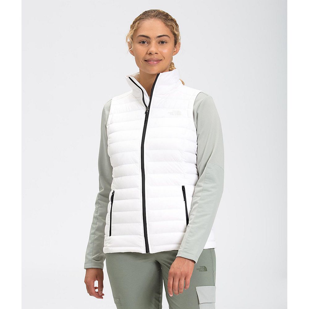 The North Face Vests Womens Australia - The North Face Stretch White (IWP-865104)